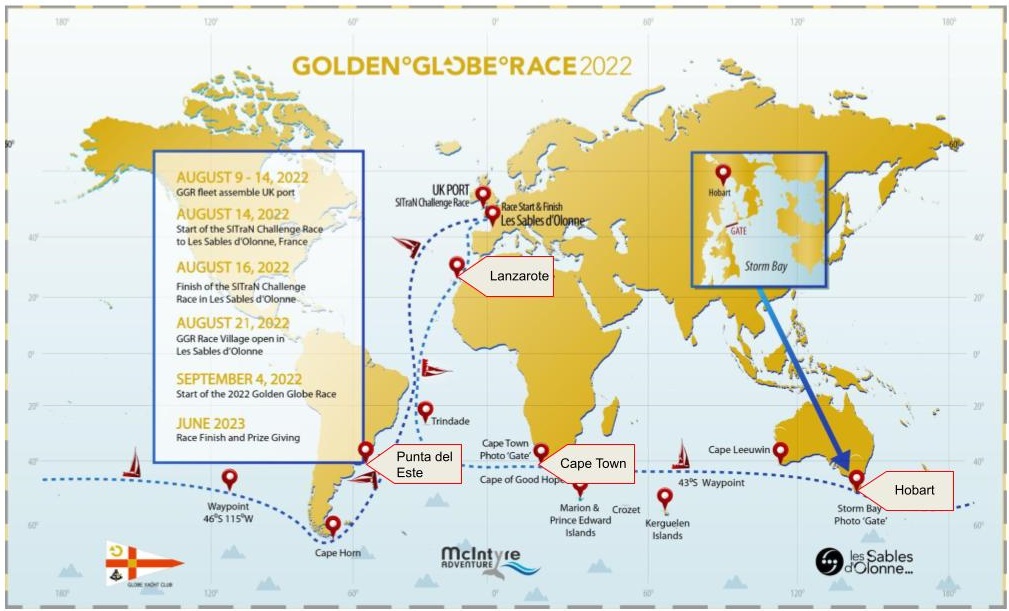 Golden Globe Race: A New Course & 4 Compulsory Film Drop Points